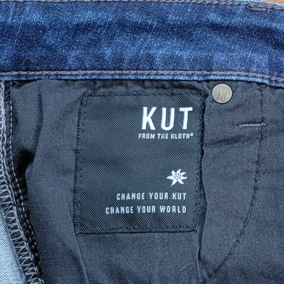 KUT From the Kloth Mid Rise Kurvy Diana Skinny Cut Blue Jeans - 2 - Picture 12 of 13